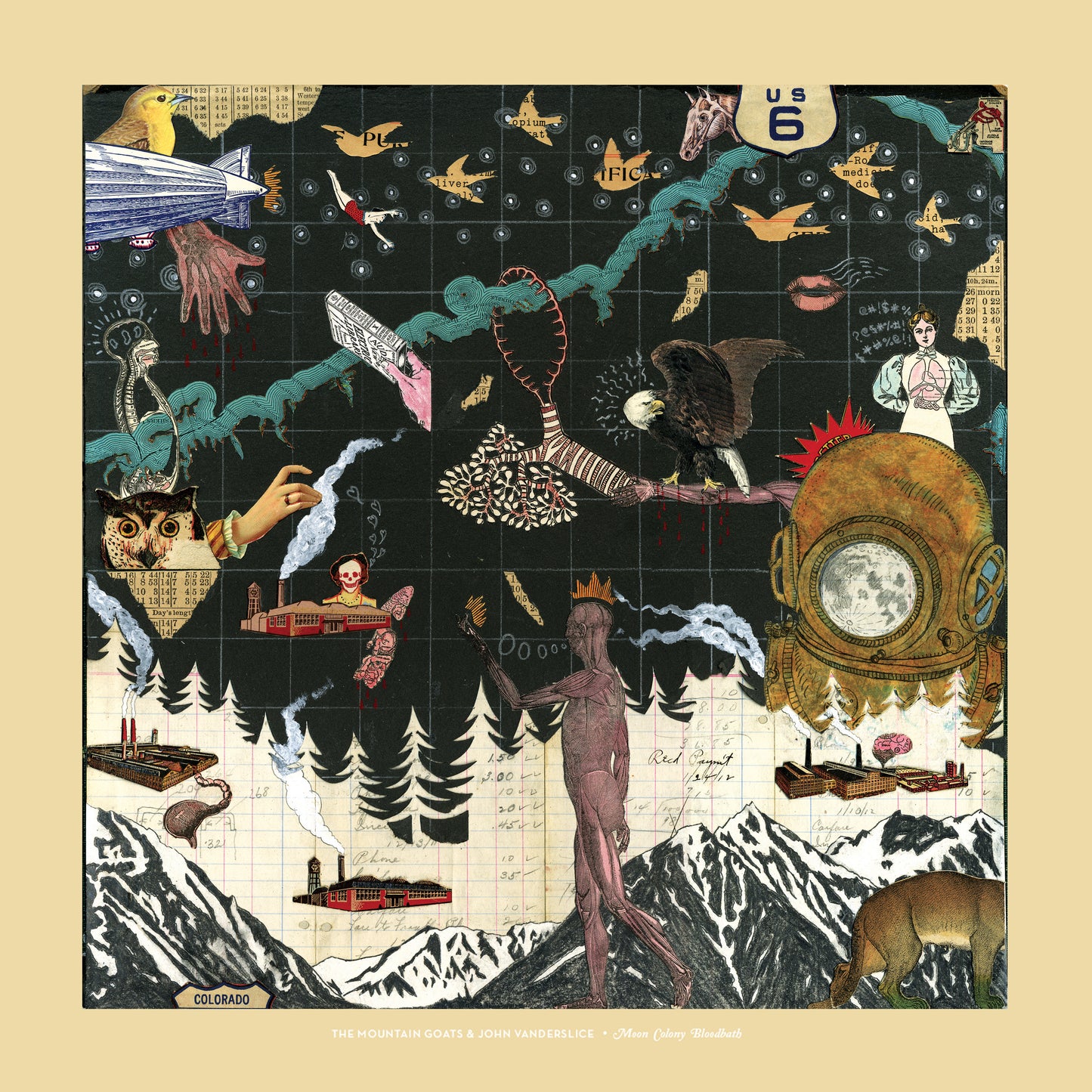 the Mountain Goats & John Vanderslice - Moon Colony Bloodbath Vinyl LP
