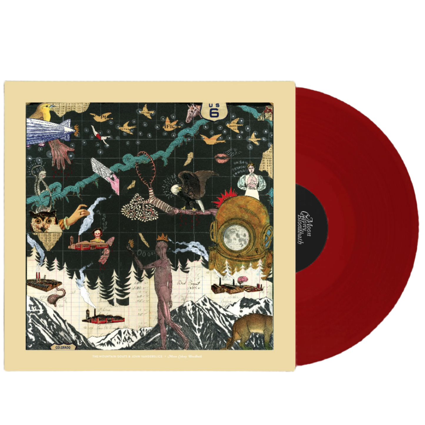 the Mountain Goats & John Vanderslice - Moon Colony Bloodbath Vinyl LP