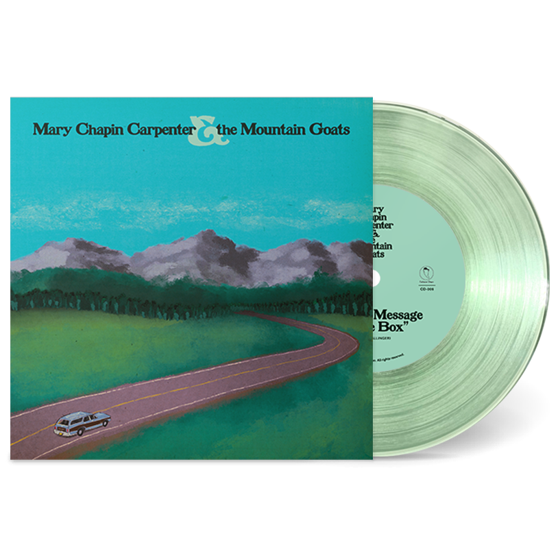 Mary Chapin Carpenter & the Mountain Goats - Put the Message in the Box b/w Migrations "Windshield" Clear 7" Vinyl
